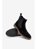 Semišové Pánské Kotníkové Boty Big Star OO174192 Černé Semišové Pánské Kotníkové Boty Big Star OO174192 Černé