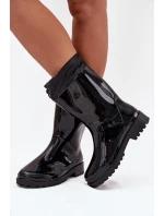 Dámské Holínky Se Stahováním Černé Kessia