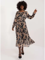 DHJ SK 13928 šaty.42 černá a béžová