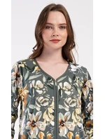 Dámské domácí šaty s tříčtvrtečním rukávem Marie