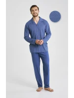 Taro Darek 3485 long/r 5XL-6XL Z25/26 pánské pyžamo bez knoflíků Taro Darek 3485 long/r 5XL-6XL Z25/26 pánské pyžamo bez knoflíků