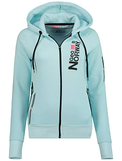 Dámská mikina s kapucí Geographical Norway Fabuleuse EO Lady 100 BLEU CIEL (WU5303F/GNO-SKY BLUE)