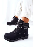 Dámské Turistické Kotníkové Boty Černé Grunders