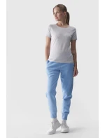 Dámské Hladké Tričko S Logem Šedé 4F