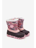Dětské zimní boty pro dívky na zip Lee Cooper LCJ-25-10-3770 růžové