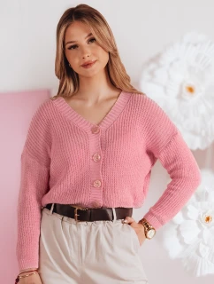 Dámský oversize žebrovaný svetr SWEETDREAM růžový FashionStreet MY2460