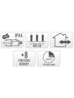 VÁNOČNÍ STROM SVĚTLA CLUSTER SVĚTELNÝ ŘETĚZ 576 VEDL MAKRON ČASOVAČ 4 BARVY