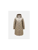Dámský kabát PEAK PERFORMANCE Helium Down Coat Women, barva béžová Dámský kabát PEAK PERFORMANCE Helium Down Coat Women, barva béžová