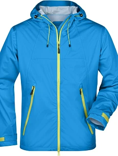 Daiber JN 1098 Pánská 3-vrstvá softshellová bunda 02.1098 aqua/acid yellow