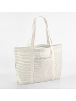 Westford Mill W 255 Nákupní taška pruhovaná z bio bavlny 50.0255 grey stripe