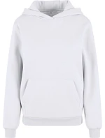 Build your Brand BY 289 Dámská oversize mikina s kapucí "Fluffy" 56.0289 white