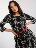 Dámské šaty LK SK 509089 černé a bílé Dámské šaty LK SK 509089 černé a bílé