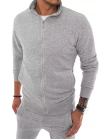 Pánská šedá mikina na zip FashionStreet BX5036