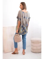 Dámská bavlněná košile s květinovým vzorem fango