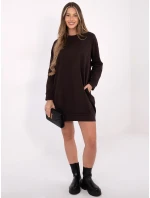 Šaty RV TU 5184.93P tmavě hnědá Šaty RV TU 5184.93P tmavě hnědá