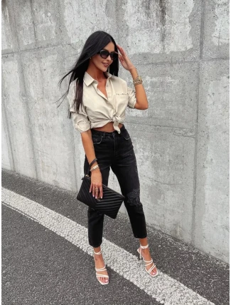 Dámská košile 286144 khaki - Ola Voga Dámská košile 286144 khaki - Ola Voga