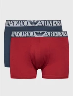 Pánské boxerky 2PACK 111769 3F720 15876 tm. modro-vínové - Emporio Armani Pánské boxerky 2PACK 111769 3F720 15876 tm. modro-vínové - Emporio Armani