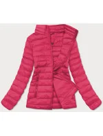 Lehká růžová dámská prošívaná bunda (20311-266)