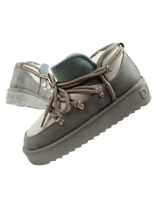 D.Franklin dámské sněhule zimní módní zateplené boty šedé dámské