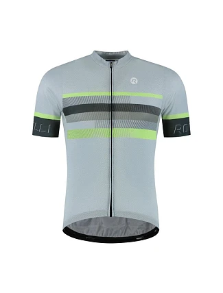 Tričko Rogelli HERO II, šedé s limetkovými prvky, velikost 5XL Tričko Rogelli HERO II, šedé s limetkovými prvky, velikost 5XL