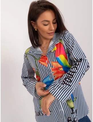 Košile DHJ KS 18850 1.99 námořnická a bílá