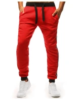 Pánské tepláky červené UX3536