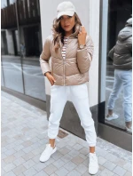 Dámská prošívaná přechodová bunda LOLAROSE béžová FashionStreet TY3738