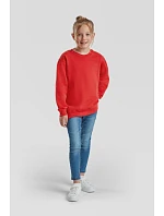 Fruit of the Loom Classic Kids Set-In Sweat Dětská mikina 16.2041 retro heather green