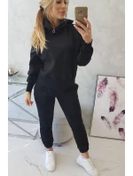 Zateplený set roláku a kapuce černý