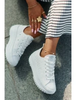 Dámské Tenisky S Vyšíváním Na Platformě Lee Cooper LCW-25-31-3465L Bílé