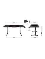 Herní stůl Huzaro Hero 4.7 Black Herní stůl Huzaro Hero 4.7 Black