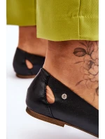 Pohodlné kožené dámské baleríny Černe Luka Pohodlné kožené dámské baleríny Černe Luka