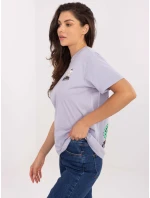 Tričko D12022AI02645S světle fialové
