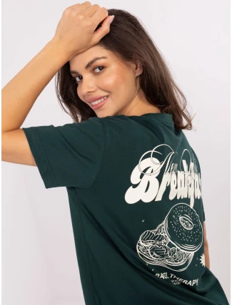 Tričko D12022M02645R tmavě zelené