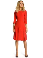 M336 Šaty se spadlým pasem a záhyby - královská modř