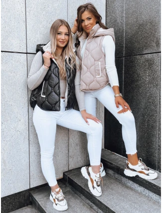 Dámská prošívaná vesta OLIVE BRANCH černá FashionStreet TY3816