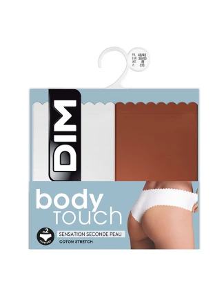 Dámské kalhotky 2 ks DIM BODY TOUCH HIPSTER 2x - DIM - cihlová