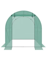 ZAHRADNÍ TUNEL 200x200x200 cm PE KONSTRUKCE ZELENÁ OCEL