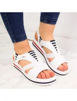 Sandály na platformě Rieker W V02Y5 white