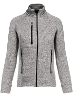 Kariban K 9107 Dámská melanžová pletená fleecová bunda 20.9107 light grey melange Kariban K 9107 Dámská melanžová pletená fleecová bunda 20.9107 light grey melange