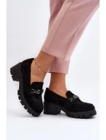 Mokasíny na masivním podpatku černé Eriella Mokasíny na masivním podpatku černé Eriella