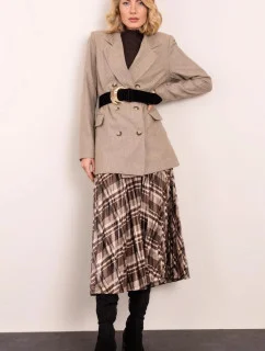 Dámská sukně 14426 hnědá kostka - BSL