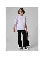 Dívčí volné tričko s potiskem 4F 4FJRSS26TTSHF3825-10S