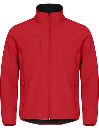 Clique Classic Softshell Jkt M Pánská 3-vrstvá softshellová bunda 67.0910 red
