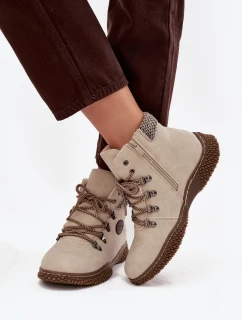 Zateplené boty Traperky Dámské Světle béžové Zenaya