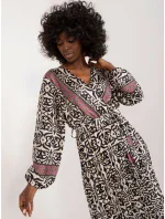 DHJ SK 16656 šaty.13X černá a béžová DHJ SK 16656 šaty.13X černá a béžová