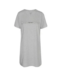 Dámská noční košile QS6896E P7A  šedá - Calvin Klein
