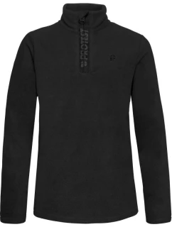Dětská mikina Protest Perfecty Jr s polovičním zipem z elastické látky černá (P3810400/290)