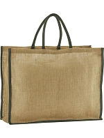 Westford Mill W 475 Jutová nákupní taška 50.0475 natural/olive green Westford Mill W 475 Jutová nákupní taška 50.0475 natural/olive green