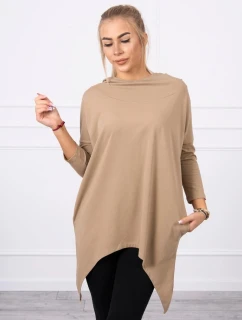 Mikina s potiskem křídel camel